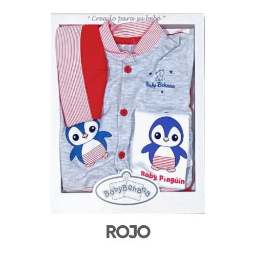 CAJA BEHANA PIMA MODELO PINGÜINO 3 PIEZAS