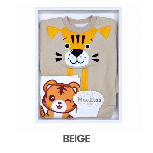 CAJA MUELITAS PUNTO INGLES MODELO TIGER BEBE TALLA 2