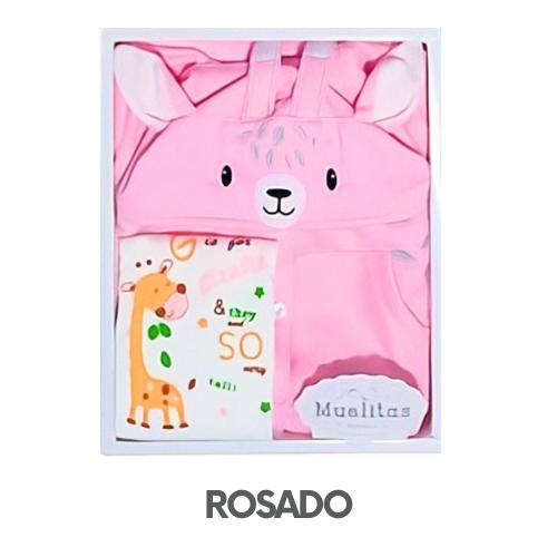 CAJA MUELITAS FRANELA MODELO JIRAFA NIÑA TALLA 4