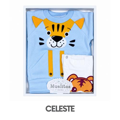 CAJA MUELITAS PUNTO INGLES MODELO TIGER BEBE TALLA 2