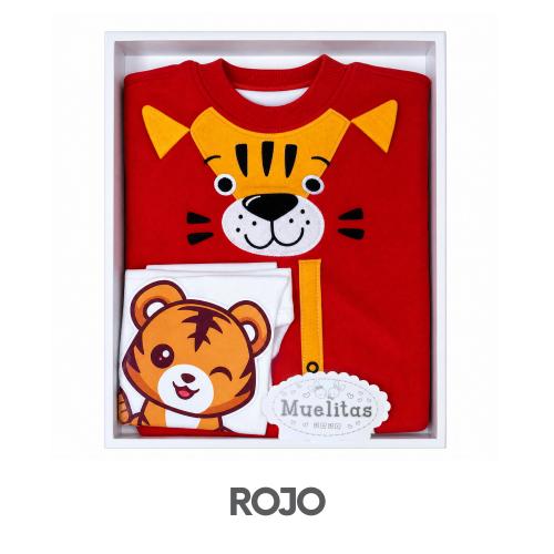CAJA MUELITAS PUNTO INGLES MODELO TIGER BEBE TALLA 2