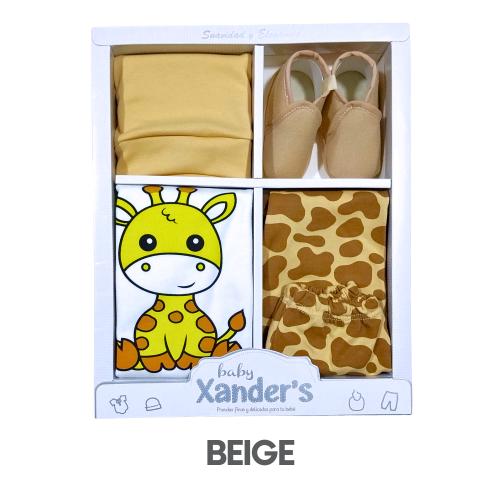 CAJA XANDER PIMA CON ZAPATO MODELO SAFARI MANCHAS