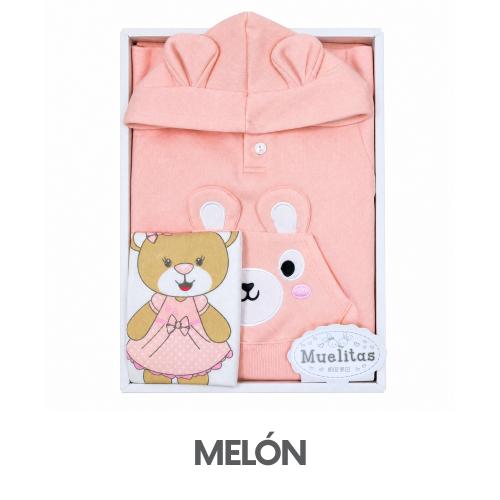 CAJA MUELITAS FRANELA MODELO OSITA TALLA 4