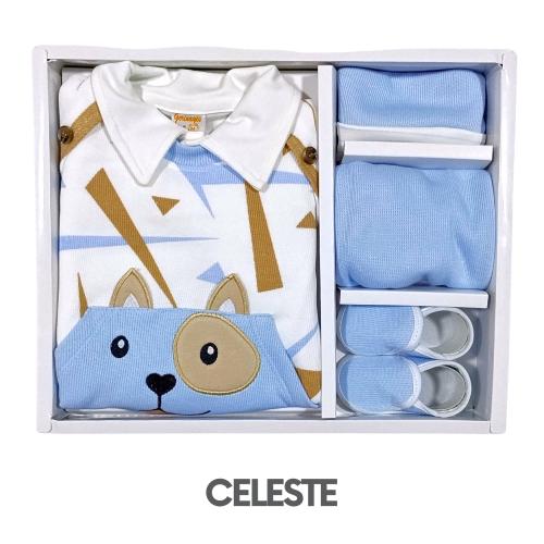 CAJA GERINAYES PUNTO INGLES MODELO PERRITO FONDO CREMA