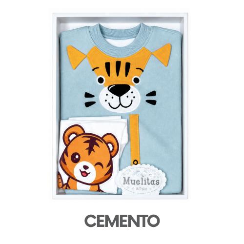 CAJA MUELITAS PUNTO INGLES MODELO TIGER BEBE TALLA 2