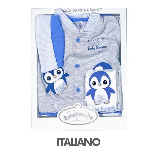 CAJA BEHANA PIMA MODELO PINGÜINO 3 PIEZAS