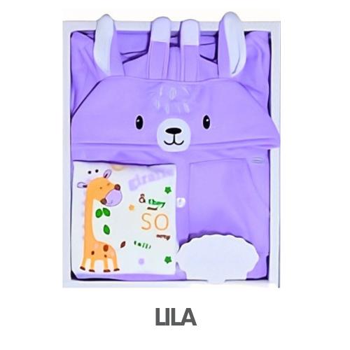 CAJA MUELITAS FRANELA MODELO JIRAFA NIÑA TALLA 4