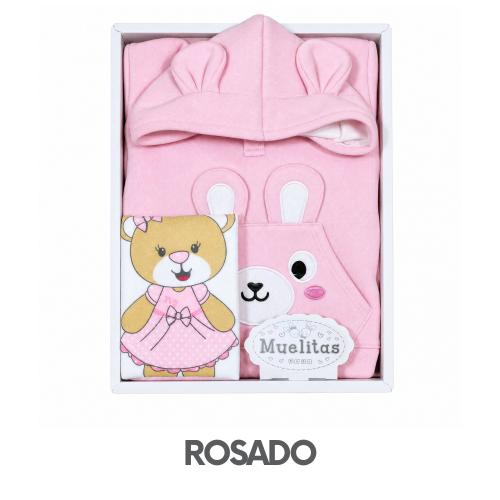 CAJA MUELITAS FRANELA MODELO OSITA TALLA 4